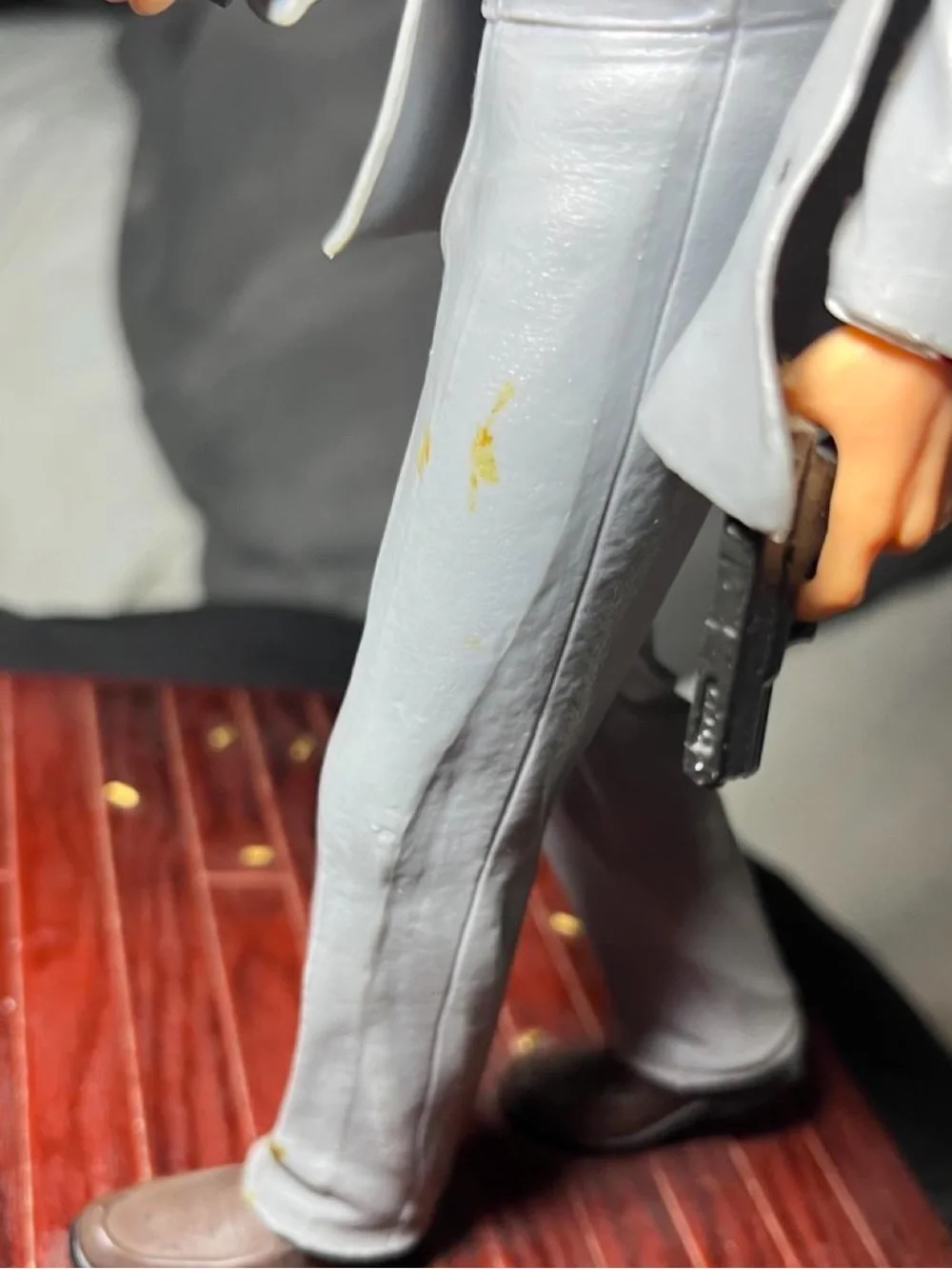 Collector Action Figure in Light Gray Suit with Dual Pistols